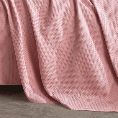 Bedspread with pillowcases VIRA Pudra | Pink