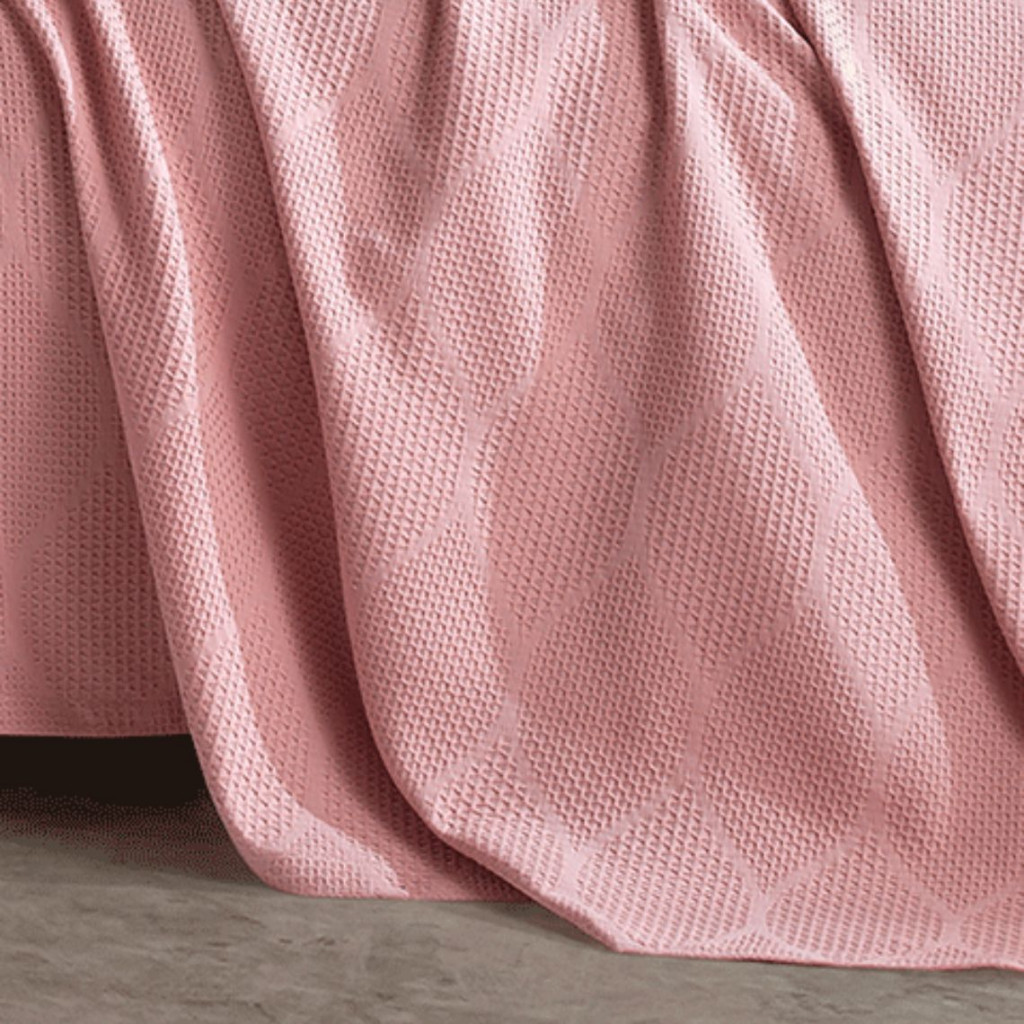 Bedspread with pillowcases VIRA Pudra | Pink Bedspread with pillowcases VIRA Pudra | Pink