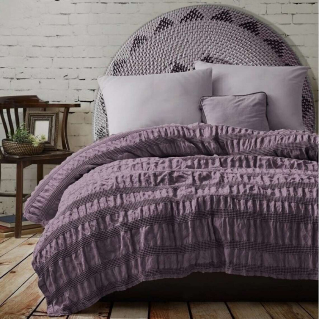 Bedspread APOLLO Plume | Purple Bedspread APOLLO Plume | Purple
