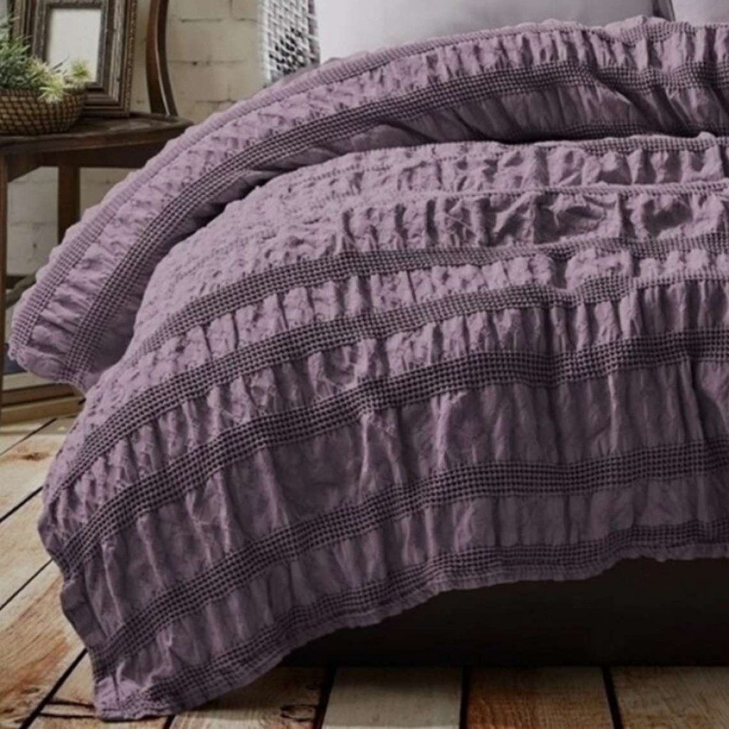Bedspread APOLLO Plume | Purple Bedspread APOLLO Plume | Purple