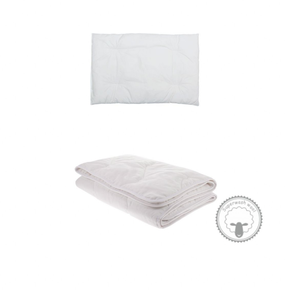 Children's bedding set with sheep wool