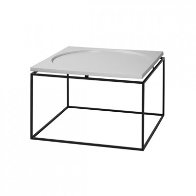 Coffee table Circle in Square | Grey