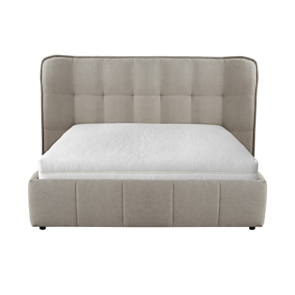 Bed with mattress Dallas | Beige