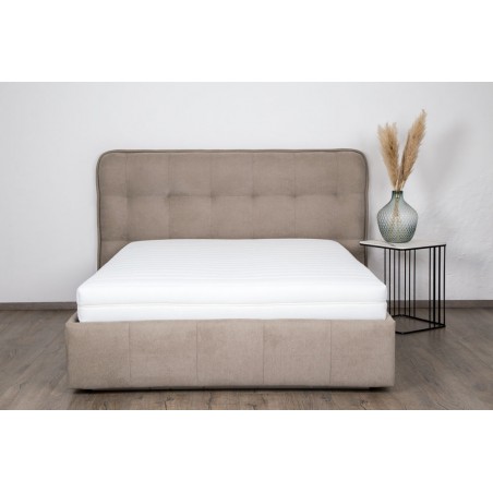 Bed with mattress Dallas | Beige