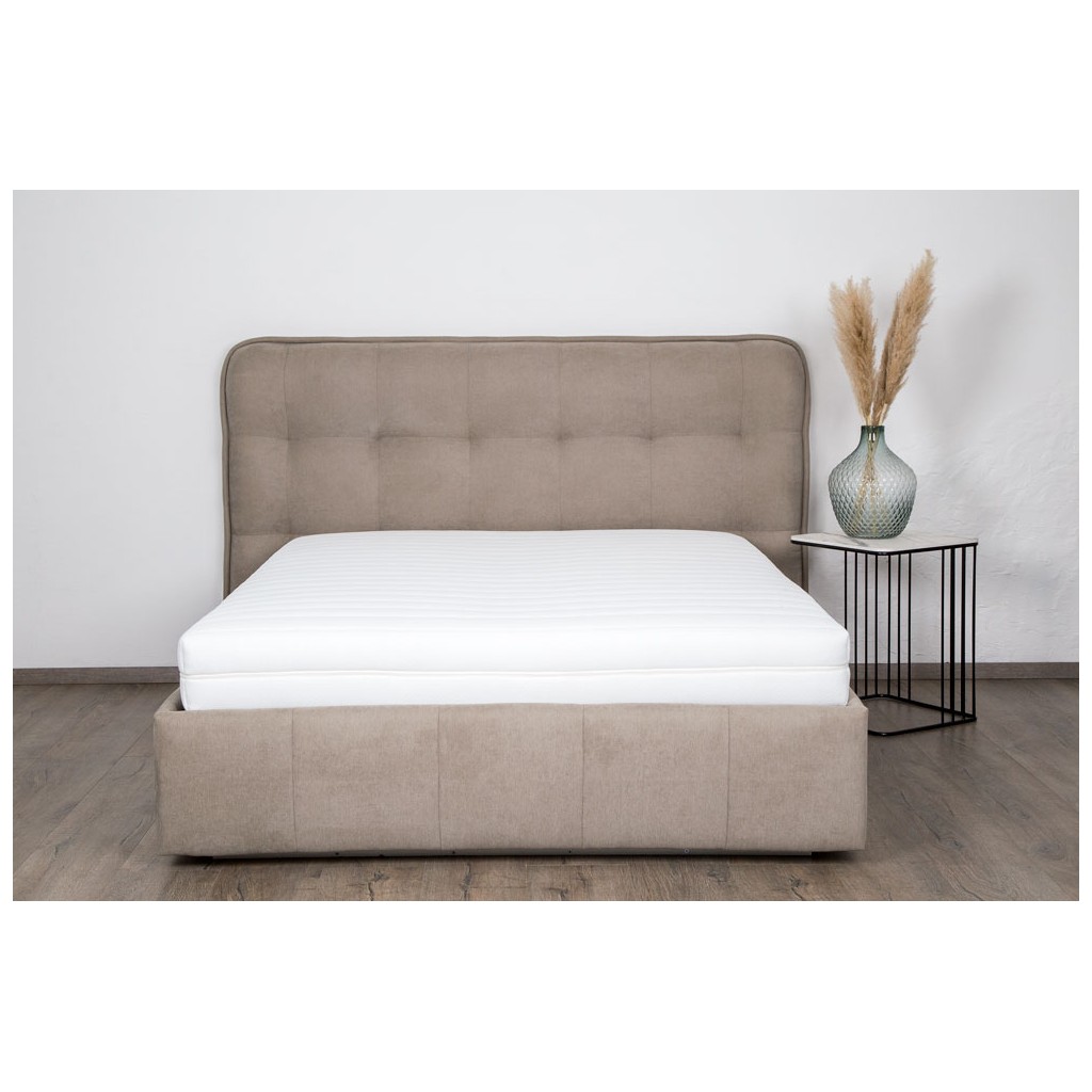 Bed with mattress Dallas | Beige