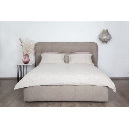 Bed with mattress Dallas | Beige