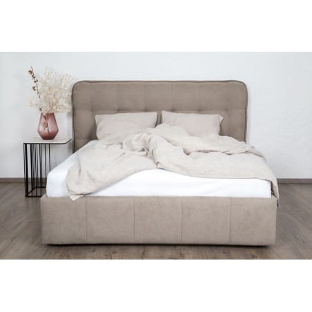 Bed with mattress Dallas | Beige