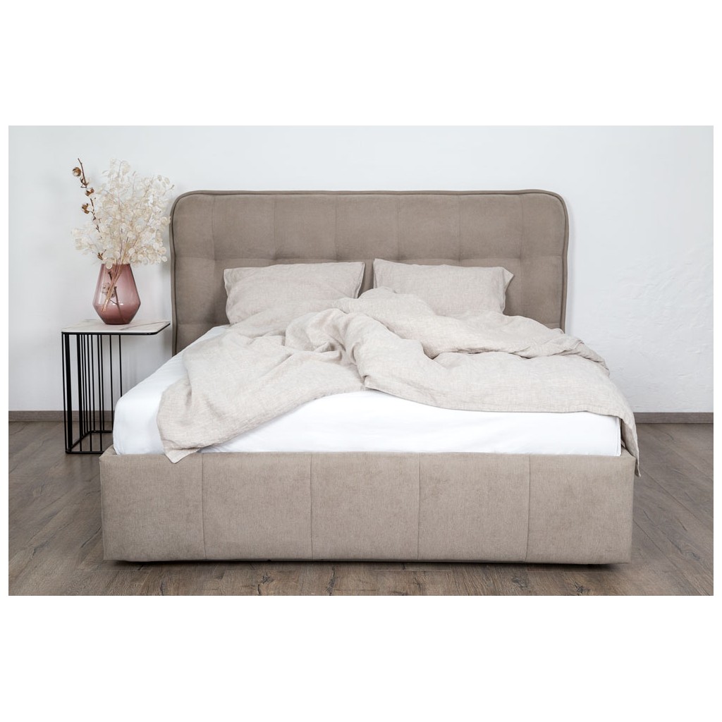 Bed with mattress Dallas | Beige