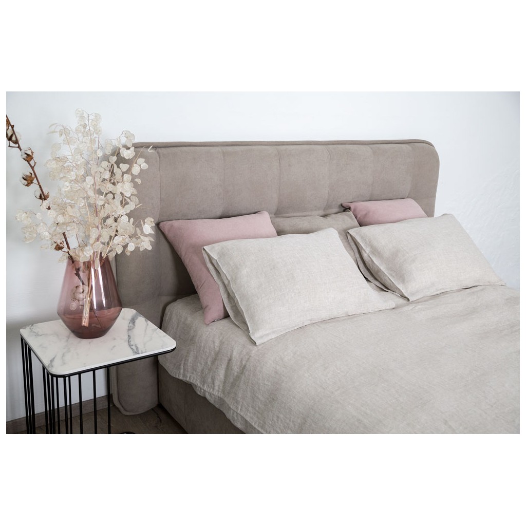 Bed with mattress Dallas | Beige