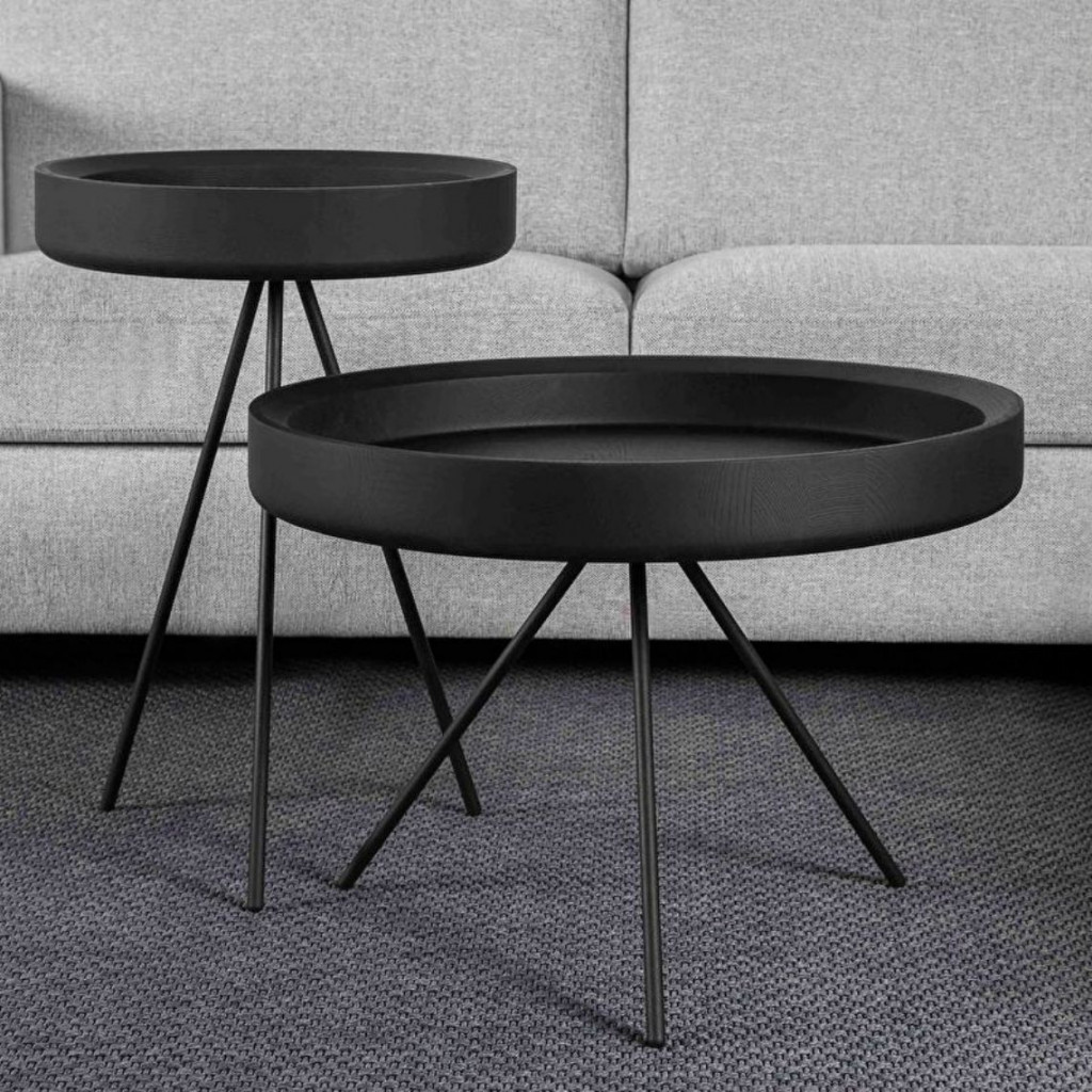 Aukštas šoninis staliukas HYGGE | Juodas | soniniai-staliukai | NMF Home