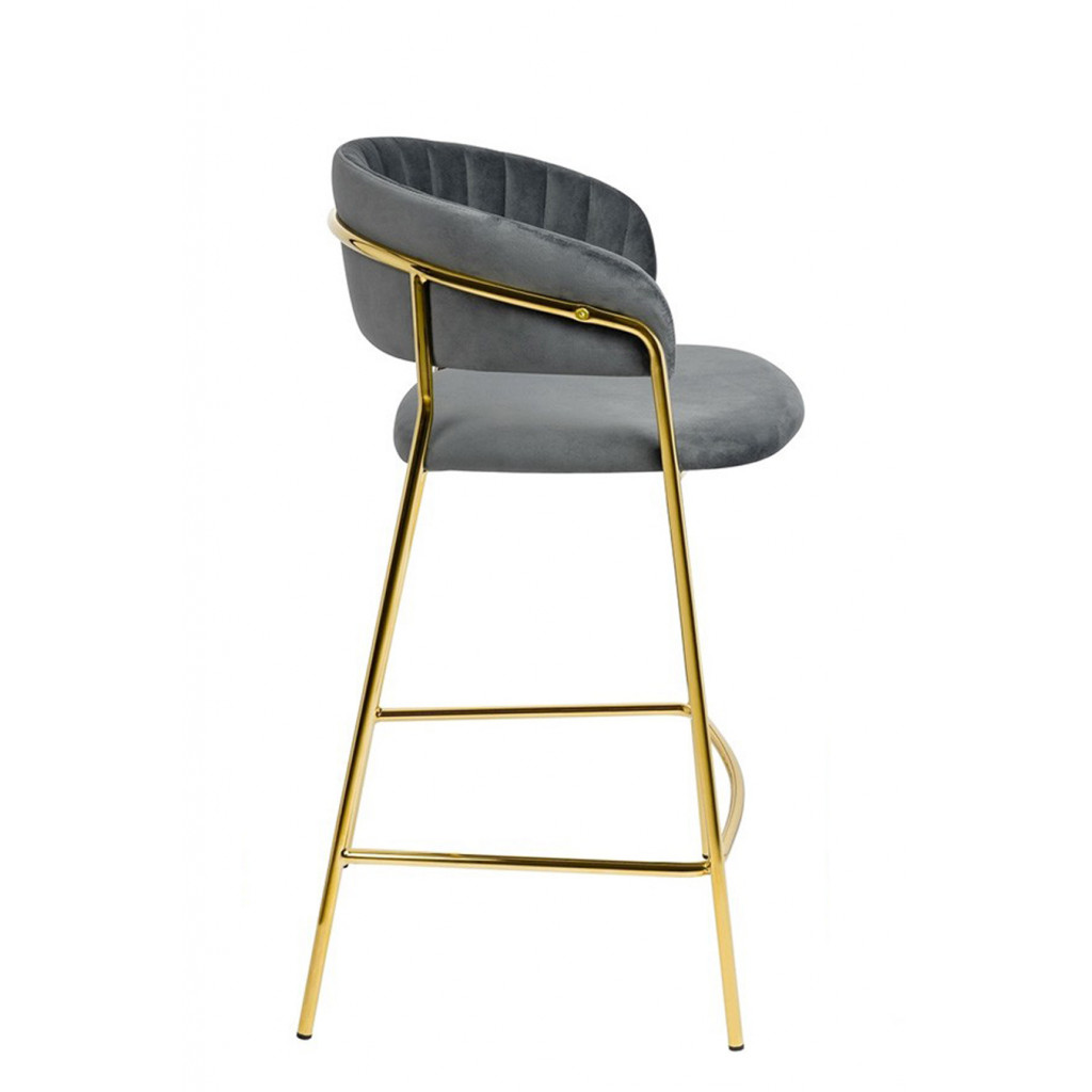 MARGO COUNTER STOOL GOLD | GREY MARGO COUNTER STOOL GOLD | GREY