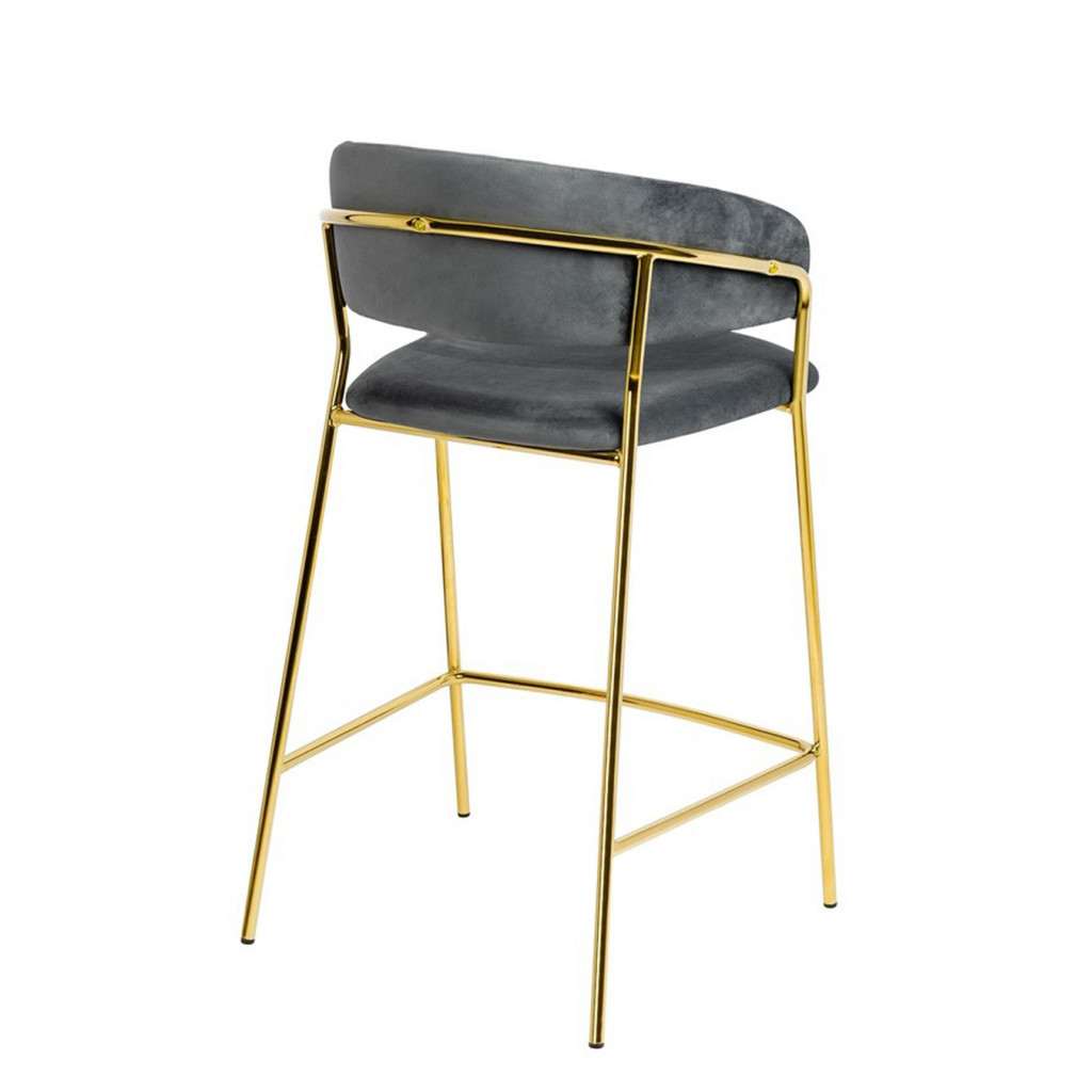 MARGO COUNTER STOOL GOLD | GREY MARGO COUNTER STOOL GOLD | GREY