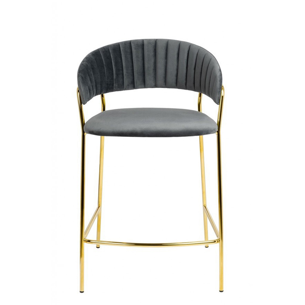 MARGO COUNTER STOOL GOLD | GREY MARGO COUNTER STOOL GOLD | GREY