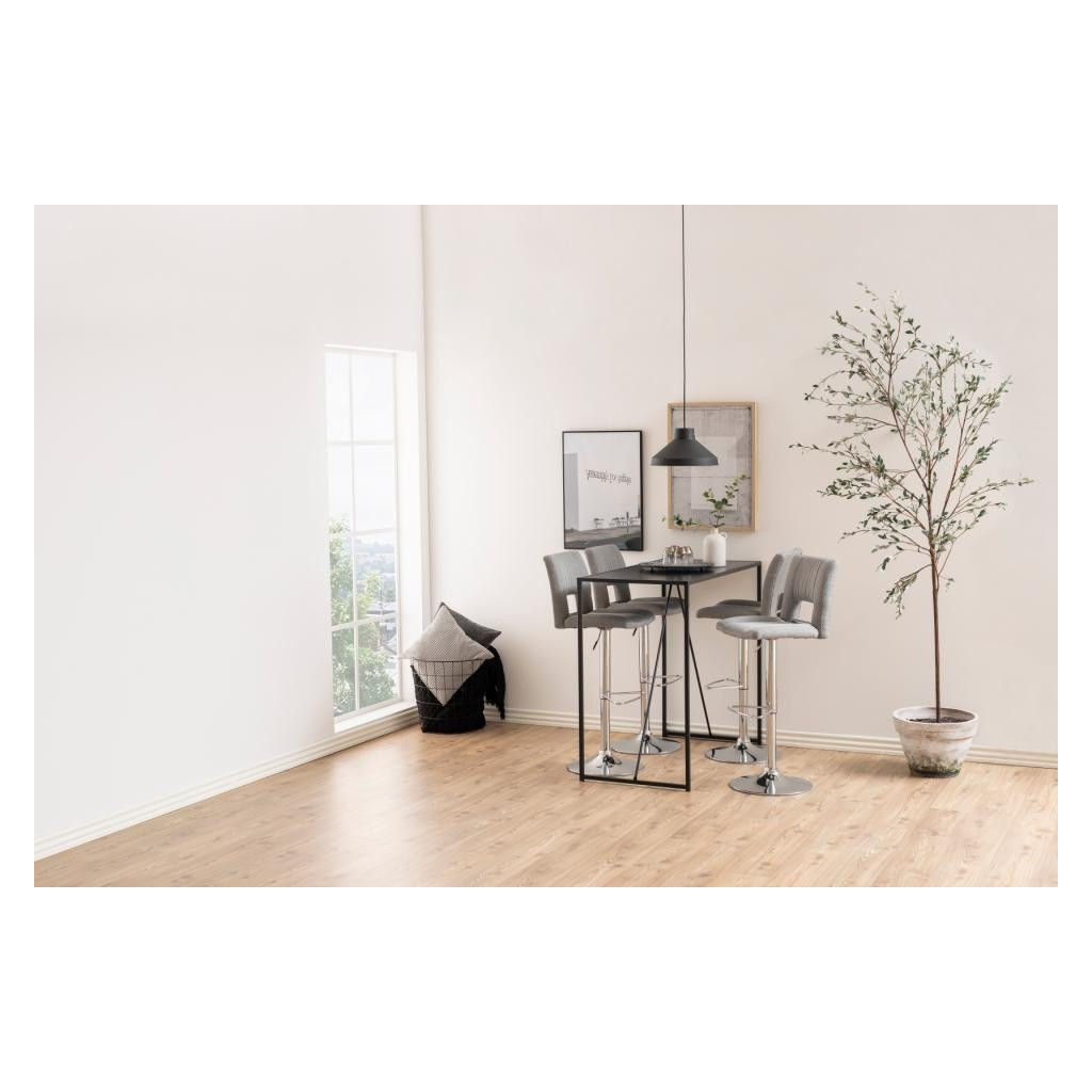 SYLVIA STOOL GREY | CHROME SYLVIA STOOL GREY | CHROME