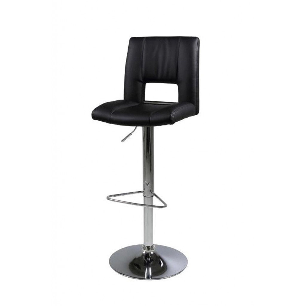 SYLVIA STOOL BLACK | CHROME SYLVIA STOOL BLACK | CHROME