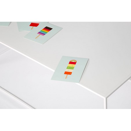 Silence long coffee table | White