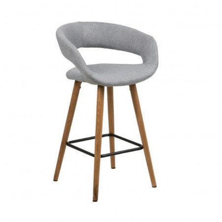 Pusbario kėdė GRACE COUNTER STOOL Šviesiai pilka | pusbario-kedes | NMF Home