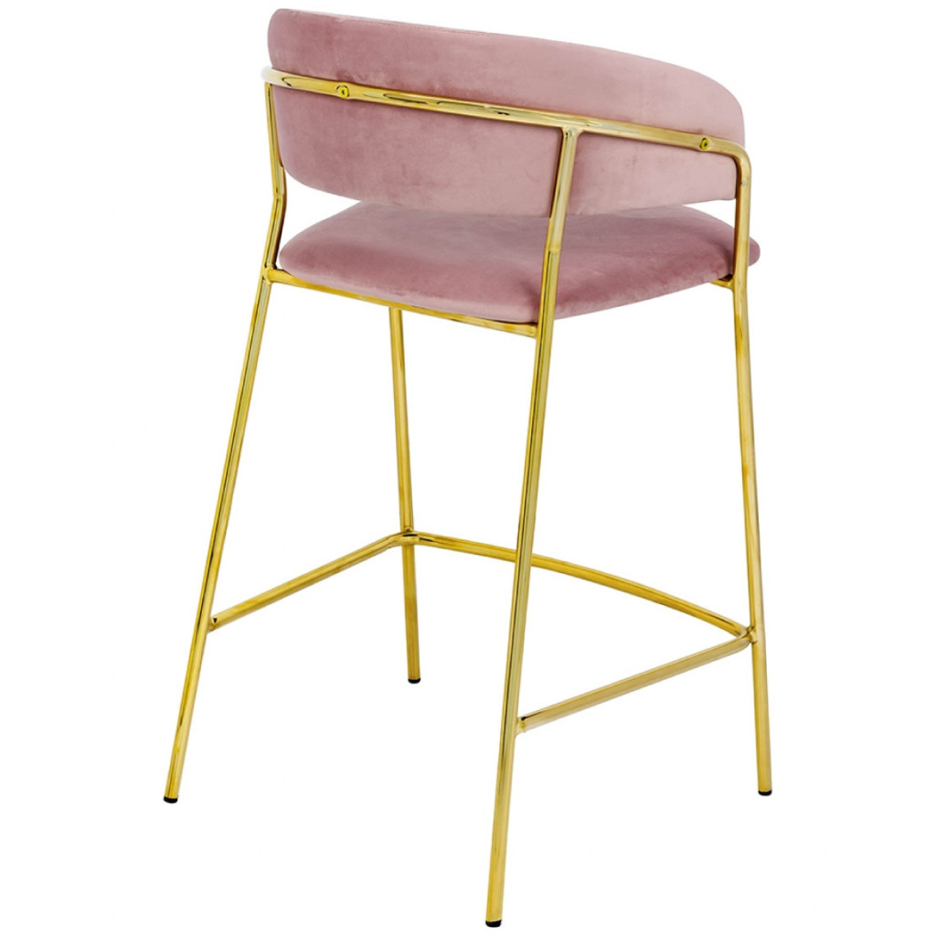 Pusbario kėdė MARGO GOLD COUNTER STOOL Rožinė | pusbario-kedes | NMF Home