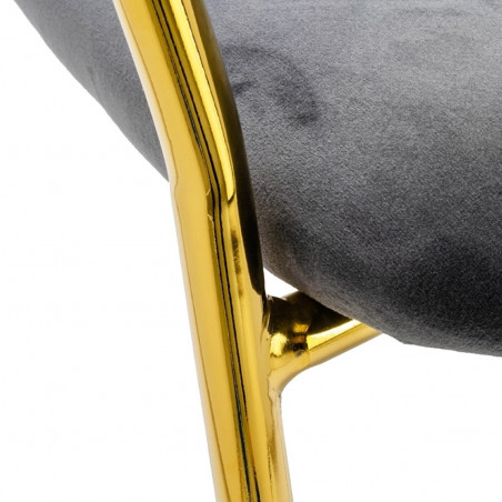 Pusbario Kėdė MARGO GOLD COUNTER STOOL Pilka | pusbario-kedes | NMF Home
