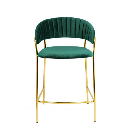 MARGO COUNTER STOOL GOLD | GREEN