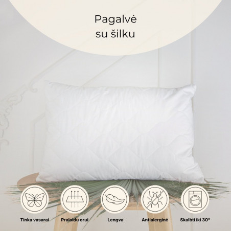 Pillow with Silk | Home textiles