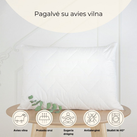Spilvens ar aitas vilnu