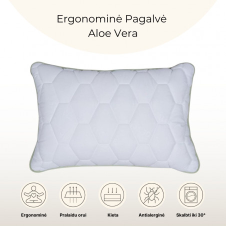 Ergonomic pillow Aloe Vera