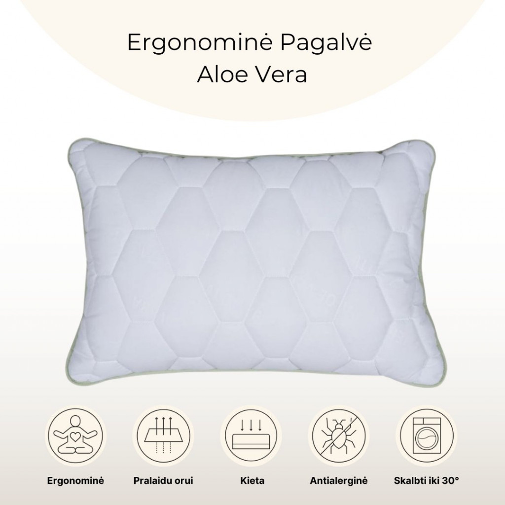 Ergonomic pillow Aloe Vera