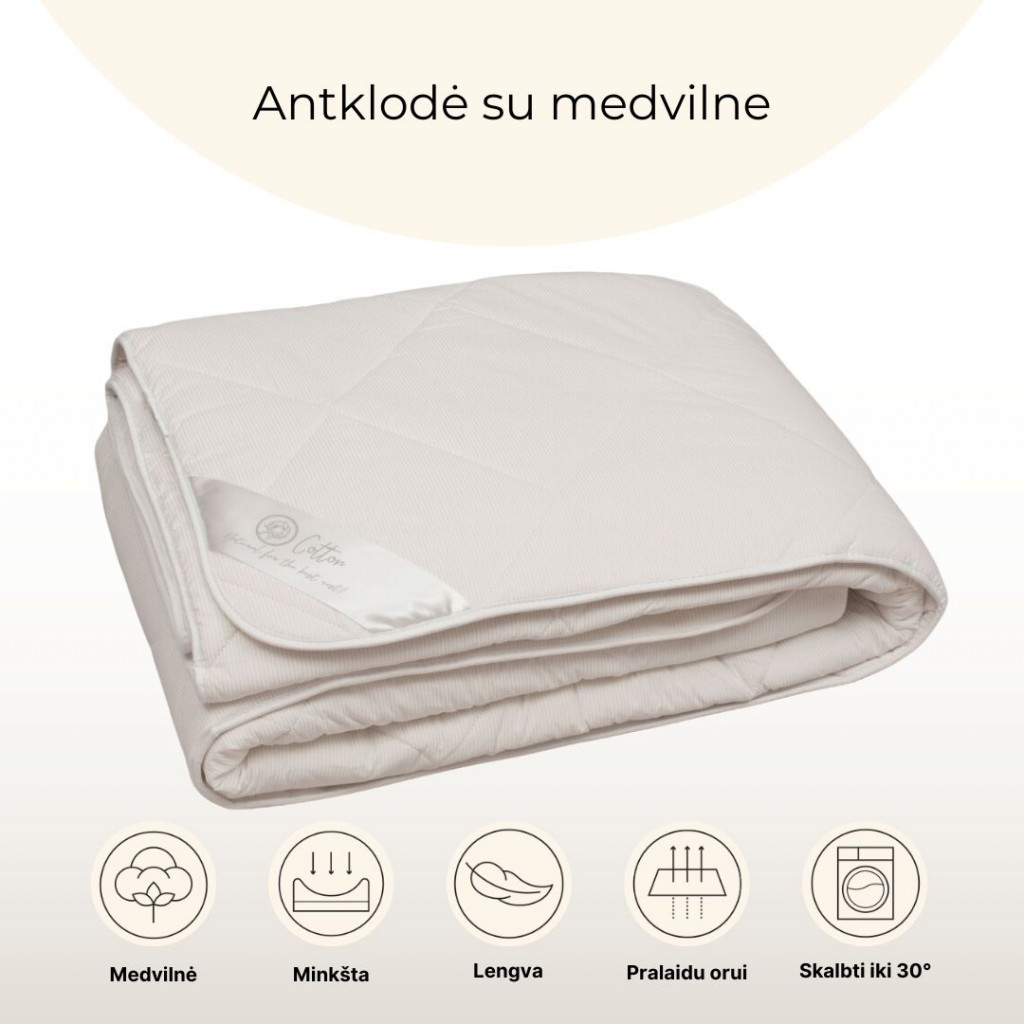 Blanket with cotton | White
