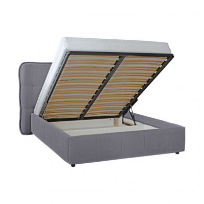 Bed with mattress Dallas | Grey