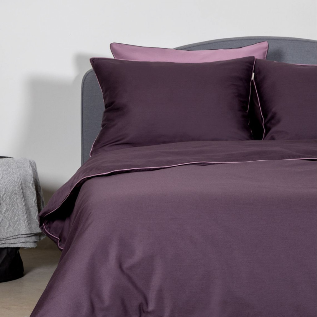 Bed linen covers set Linea Eggplant Bed linen covers set Linea Eggplant