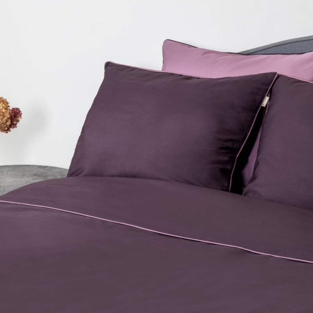 Bed linen covers set Linea Eggplant Bed linen covers set Linea Eggplant