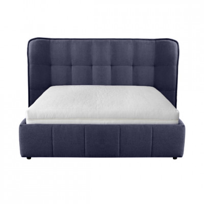Bed with mattress Dallas | Blue-grey