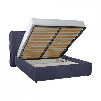 Bed with mattress Dallas | Blue-grey