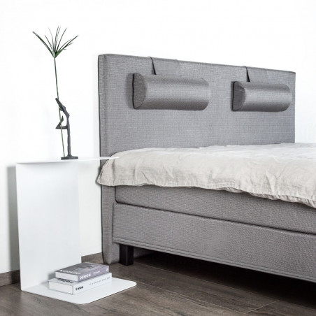 Knock down bed with mattress | Light grey