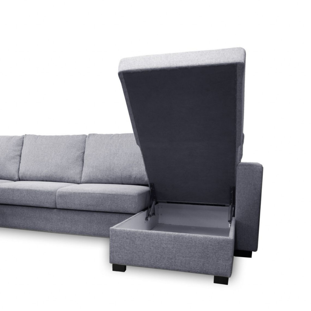 Sofa bed Paris U-shaped | Grey