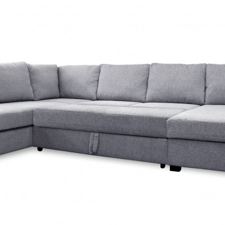 Sofa bed Paris U-shaped | Grey
