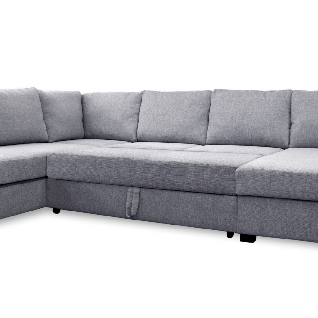 Sofa bed Paris U-shaped | Grey