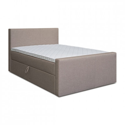 Bed with mattress Amberbox | Light brown