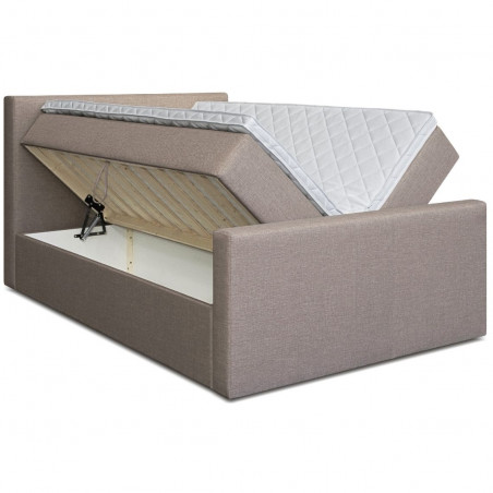 Bed with mattress Amberbox | Light brown