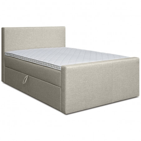 Bed with mattress Amberbox | Beige