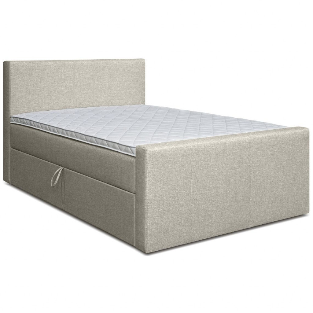 Bed with mattress Amberbox | Beige