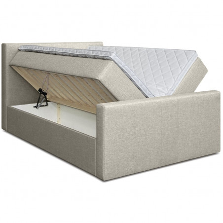 Bed with mattress Amberbox | Beige