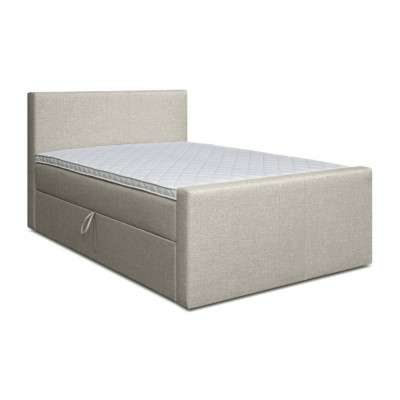 Bed with mattress Amberbox | Beige