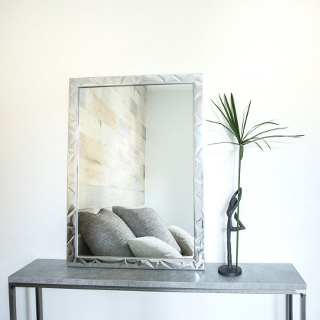Pakabinamas veidrodis Modern Silver glossy 15 | pakabinami-veidrodziai | NMF Home