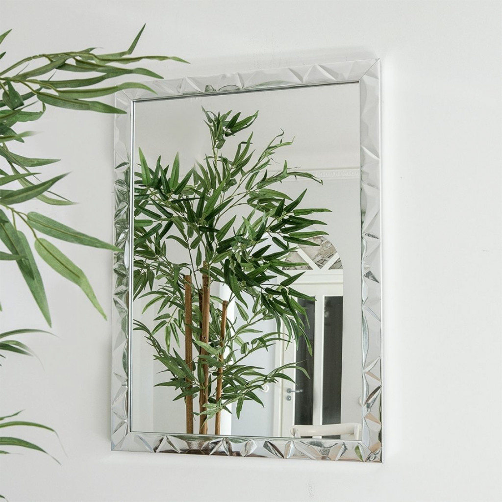 Pakabinamas veidrodis Modern Silver glossy 15 | pakabinami-veidrodziai | NMF Home