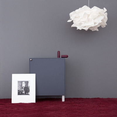 Liza red footstool