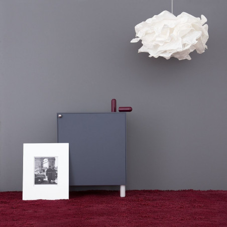 Liza grey footstool