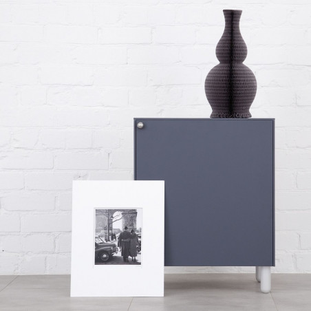 Liza grey footstool