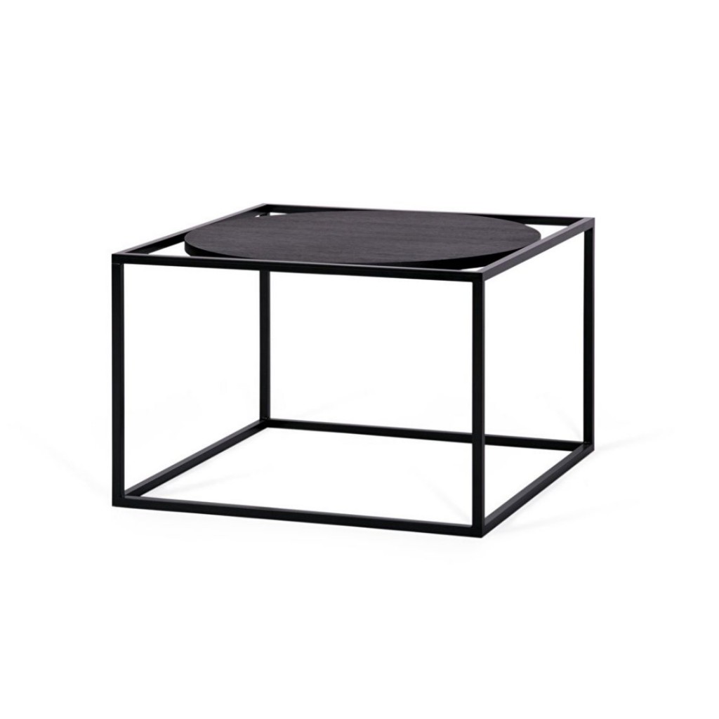 Coffee table Forest Round Black Oak